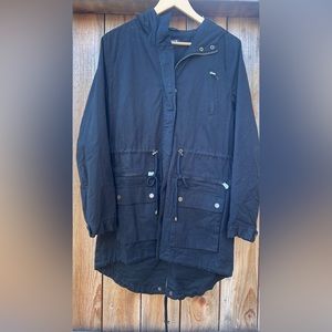 Hurley Hooded Cotton High Low Anorak Jacket